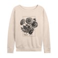 thumbnail image 1 of Instant Message - Chrysanthemum Figure - Women's Lightweight French Terry Long Sleeve Shirt, 1 of 6