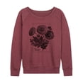 thumbnail image 1 of Instant Message - Chrysanthemum Figure - Women's Lightweight French Terry Long Sleeve Shirt, 1 of 6