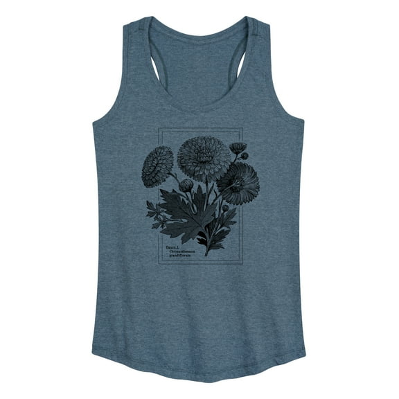Instant Message - Chrysanthemum Figure - Women's Racerback Tank Top
