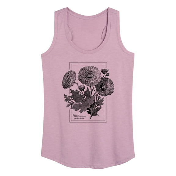 Instant Message - Chrysanthemum Figure - Women's Racerback Tank Top
