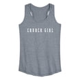 thumbnail image 1 of Instant Message - Church Girl - Women's Racerback Tank Top, 1 of 6