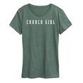 thumbnail image 1 of Instant Message - Church Girl - Women's Short Sleeve Graphic T-Shirt, 1 of 7