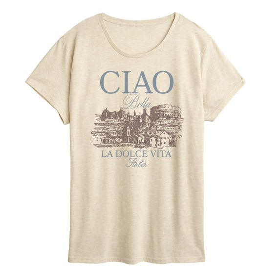 Instant Message - Ciao Bella Women's Short Sleeve Graphic T-Shirt