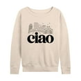 thumbnail image 1 of Instant Message - Ciao - Women's Lightweight French Terry Long Sleeve Shirt, 1 of 6
