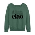 thumbnail image 1 of Instant Message - Ciao - Women's Lightweight French Terry Long Sleeve Shirt, 1 of 6