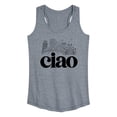 thumbnail image 1 of Instant Message - Ciao - Women's Racerback Tank Top, 1 of 6