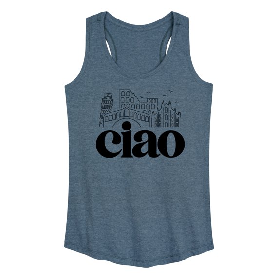 Instant Message - Ciao - Women's Racerback Tank Top