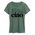thumbnail image 1 of Instant Message - Ciao - Women's Short Sleeve Graphic T-Shirt, 1 of 7