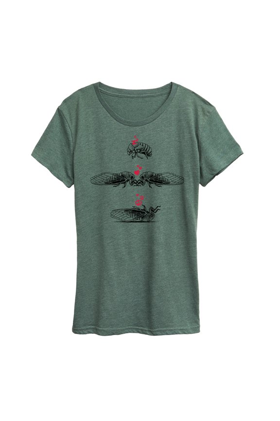 - Cicada Sleep Love Die Short Sleeve Graphic T-Shirt
