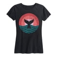 thumbnail image 1 of Instant Message - Circle Whale Tail Short Sleeve Graphic T-Shirt, 1 of 5