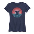 thumbnail image 1 of Instant Message - Circle Whale Tail Short Sleeve Graphic T-Shirt, 1 of 5