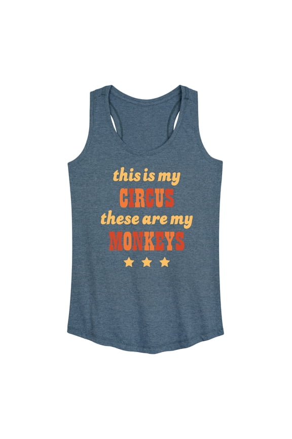- Circus My Monkeys - Women's Racerback Tank Top