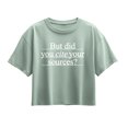 thumbnail image 1 of Instant Message - Cite Sources - Youth Girl Short Sleeve Boxy Tee, 1 of 5