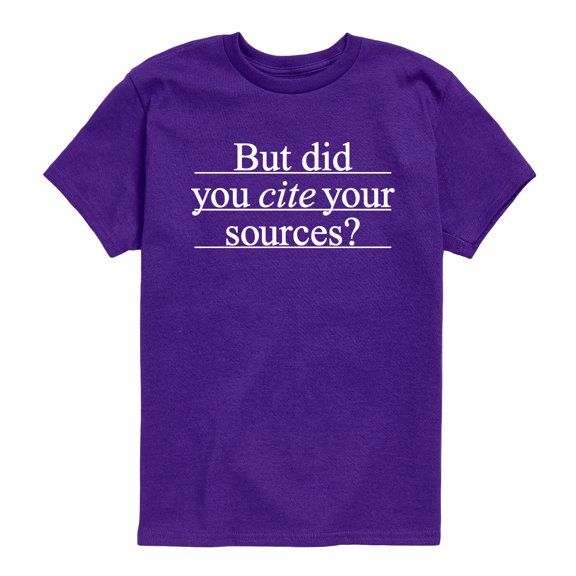 Instant Message - Cite Sources - Youth Short Sleeve Graphic T-Shirt