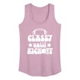 thumbnail image 1 of Instant Message - Classy Until Kickoff - Women's Racerback Tank Top, 1 of 6