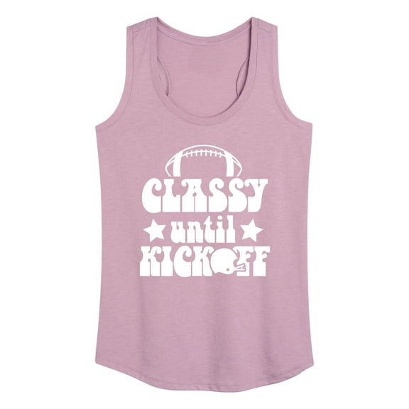 Instant Message - Classy Until Kickoff - Women's Racerback Tank Top