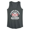 thumbnail image 1 of Instant Message - Clown School Alum - Women's Racerback Tank Top, 1 of 6