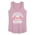 thumbnail image 1 of Instant Message - Clown School Alum - Women's Racerback Tank Top, 1 of 6