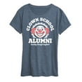 thumbnail image 1 of Instant Message - Clown School Alum - Women's Short Sleeve Graphic T-Shirt, 1 of 6