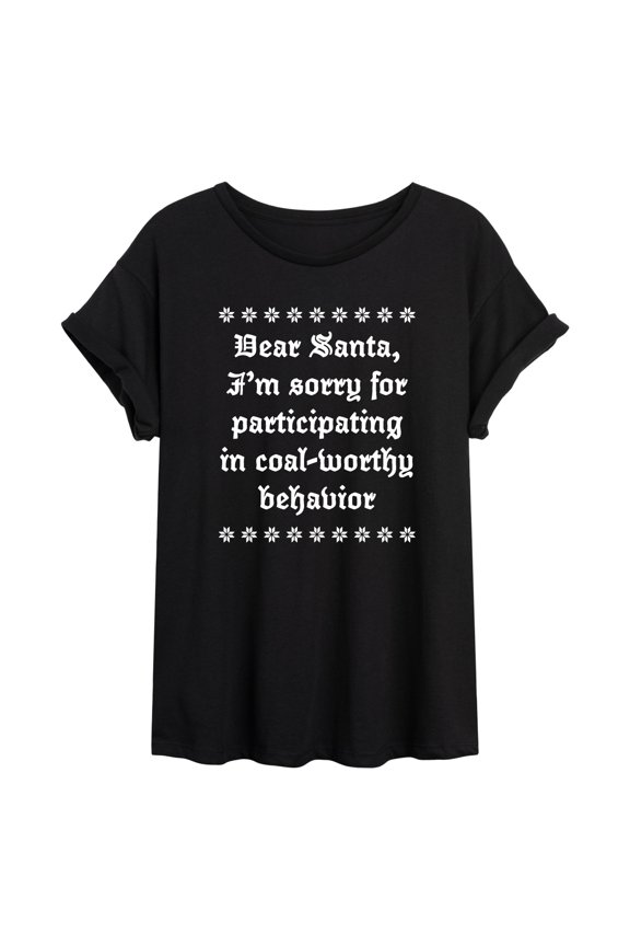 - Coal Worthy Behavior Oversized Graphic T-Shirt
