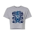 thumbnail image 1 of Instant Message - Coastal Cowgirl Mermaids - Juniors Cropped Graphic T-Shirt, 1 of 5