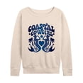 thumbnail image 1 of Instant Message - Coastal Cowgirl Mermaids - Women's Lightweight French Terry Long Sleeve Shirt, 1 of 6