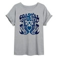 thumbnail image 1 of Instant Message - Coastal Cowgirl Mermaids - Women's Oversized Graphic T-Shirt, 1 of 5