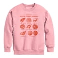 thumbnail image 1 of Instant Message - Guide to Sea Shells - Youth Boys Crew Fleece Sweatshirt, 1 of 4