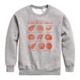 thumbnail image 1 of Instant Message - Coastal Guide To Sea Shells Chart Graphic Long Sleeve Fleece Sweatshirt, 1 of 5