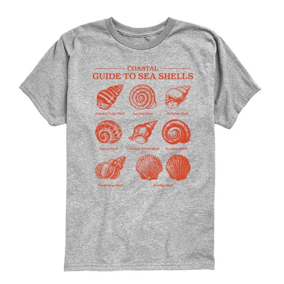 Instant Message - Guide to Sea Shells - Youth Boys Short Sleeve Graphic T-Shirt