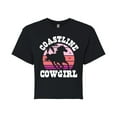 thumbnail image 1 of Instant Message - Coastline Cowgirl - Juniors Cropped Graphic T-Shirt, 1 of 5