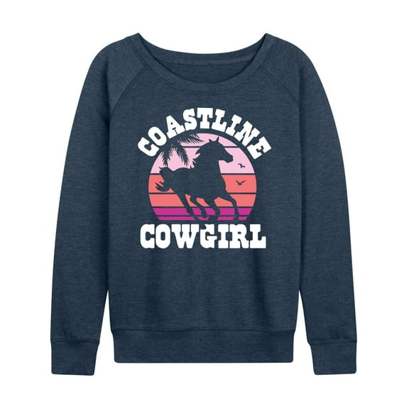 Instant Message - Coastline Cowgirl - Women's Lightweight French Terry Long Sleeve Shirt