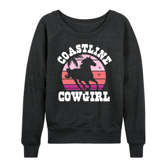Instant Message - Coastline Cowgirl - Women's Lightweight French Terry Long Sleeve Shirt
