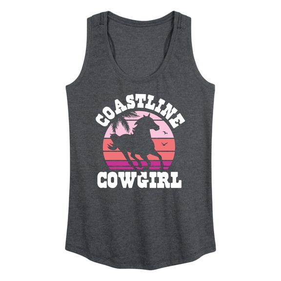 Instant Message - Coastline Cowgirl - Women's Racerback Tank Top