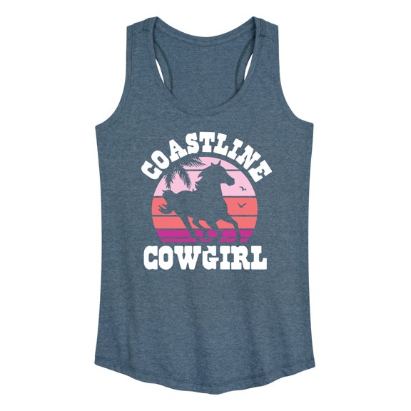 Instant Message - Coastline Cowgirl - Women's Racerback Tank Top