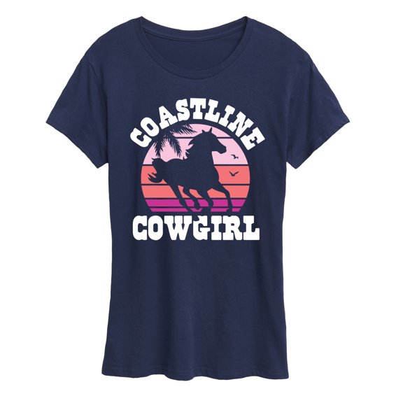 Instant Message - Coastline Cowgirl - Women's Short Sleeve Graphic T-Shirt