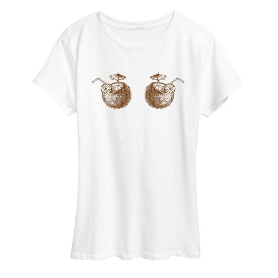 Instant Message - Coconut Drinks Short Sleeve Graphic T-Shirt