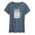 thumbnail image 1 of Instant Message - Coffee And Camping Short Sleeve Graphic T-Shirt, 1 of 5