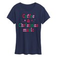 thumbnail image 1 of Instant Message - Coffee And Christmas Music - Women's Short Sleeve Graphic T-Shirt, 1 of 6