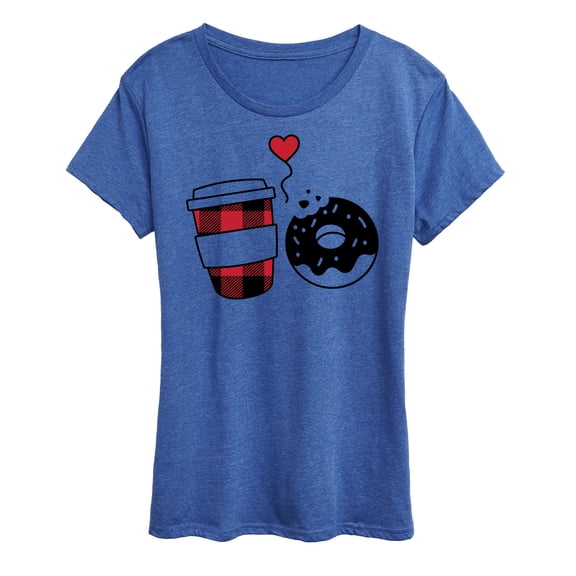 Instant Message - Coffee And Donut - Women's Short Sleeve Graphic T-Shirt