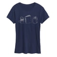 thumbnail image 1 of Instant Message - Coffee Book Candle - Women's Short Sleeve Graphic T-Shirt, 1 of 6