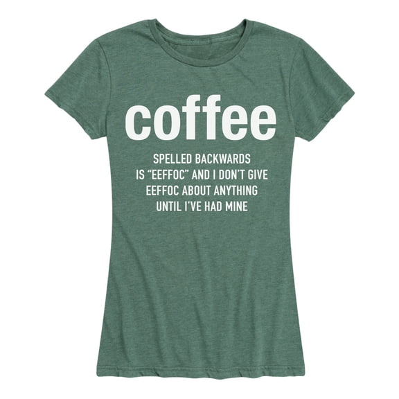 Instant Message - Coffee Eeffoc - Women's Short Sleeve Graphic T-shirt