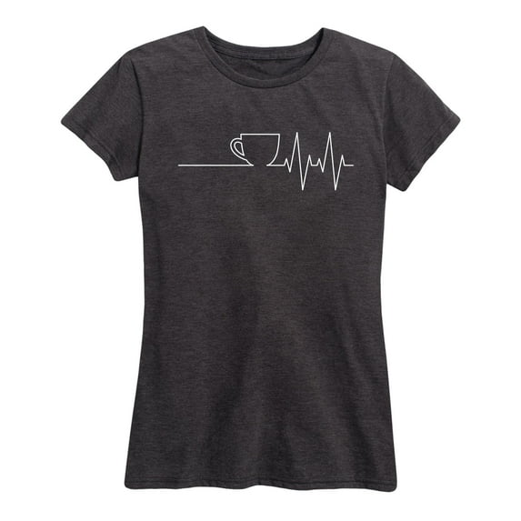 Instant Message - Coffee Ekg - Women's Short Sleeve Graphic T-Shirt