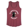 thumbnail image 1 of Instant Message - Coffee Is Strong - Women's Racerback Tank Top, 1 of 6