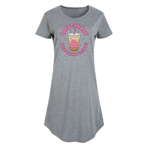 Instant Message - Coffee Lover - Caffeinate & Procrastinate - Women's Any Way Dress