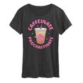 thumbnail image 1 of Instant Message - Coffee Lover - Caffeinate & Procrastinate - Women's Short Sleeve Graphic T-Shirt, 1 of 6