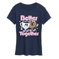 thumbnail image 1 of Instant Message - Coffee Lover - Coffee & Bagel Better Together - Women's Short Sleeve Graphic T-Shirt, 1 of 6