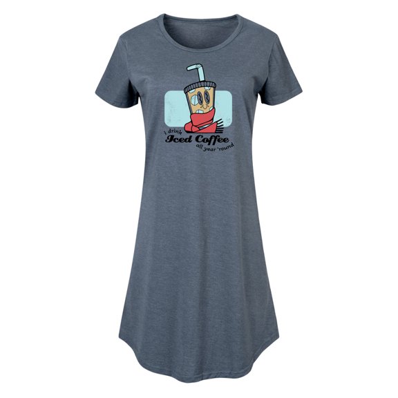 Instant Message - Coffee Lover - Iced Coffee All Year 'Round - Women's Any Way Dress