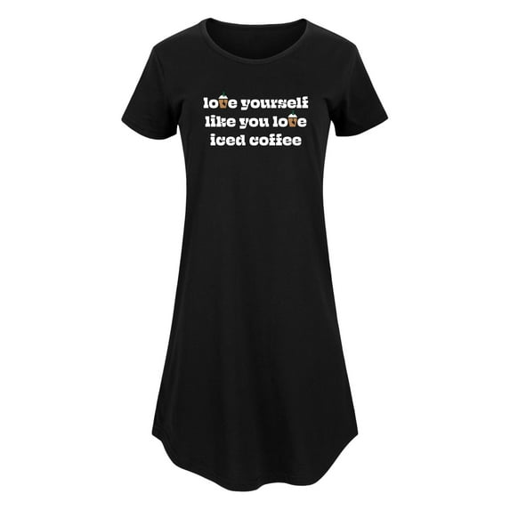 Instant Message - Coffee Lover - Love Yourself Like Iced Coffee - Women's Any Way Dress