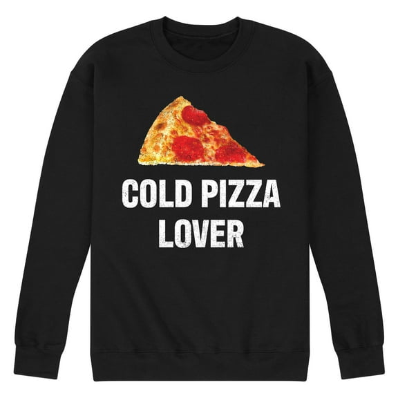 Instant Message - Cold Pizza Lover - Men's Crew Neck Fleece Pullover